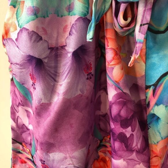 SABO Tie Front Floral Romper (Size:8) - Picture 2 of 5